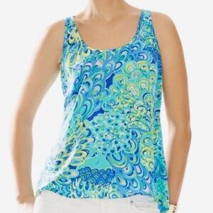 Lilly Pulitzer aerial tank size small